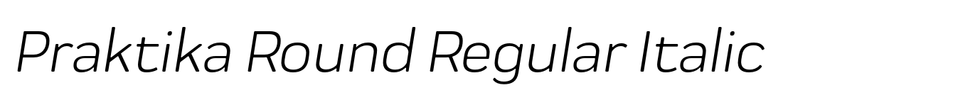 Praktika Round Regular Italic image